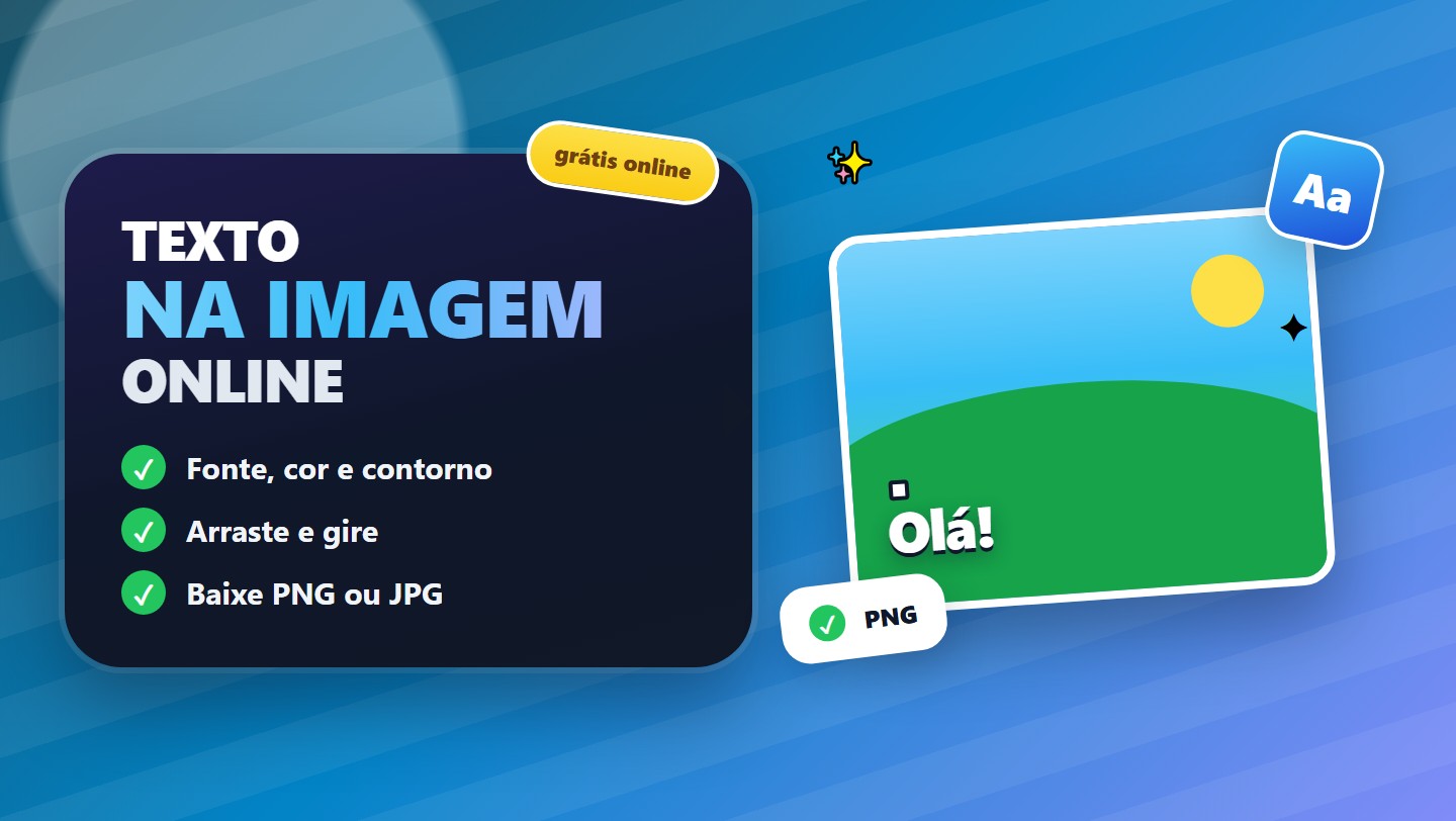 Adicionar texto em imagem online grátis